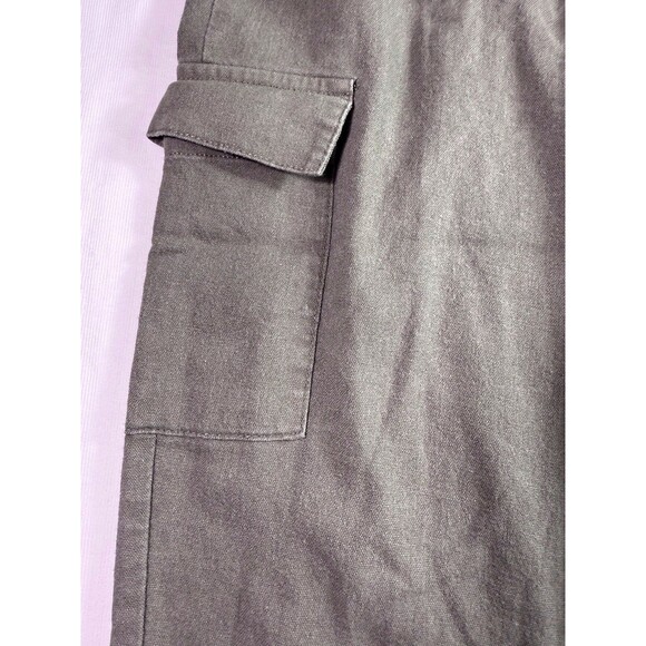 Ci Sono Womens Linen Blend Tie Waist‎ Pull On Pants Green Coastal Beach Sz M - Picture 13 of 14